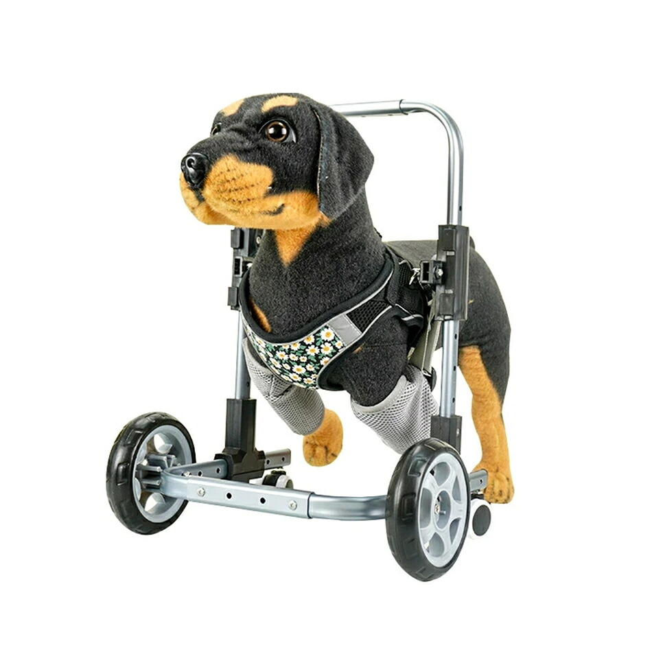 犬用車いす ハンディキャップメッド/中型犬車椅子、 犬動物運動リハビリテーションカート、 前足のサポートのために小さなペットの犬のウォーカーを支援します (Size :S/Ｌ)