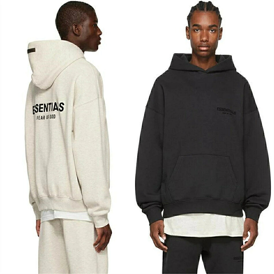 ESSENTIALS エッセンシャルズ パーカー メンズ レディース ティーシャツ うしろ側ロゴタイプ パーカー ビッグ大きさ