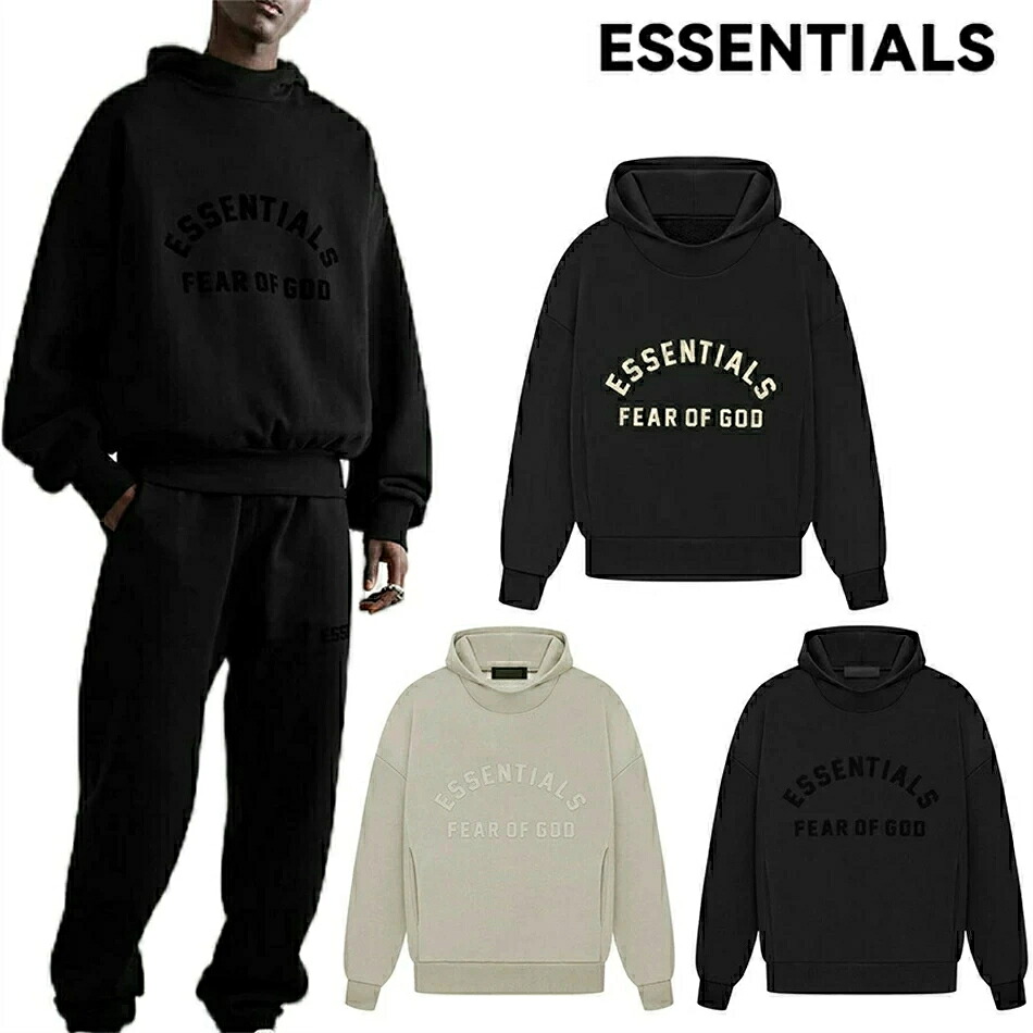 ESSENTIALS 23SS エッセンシャルズ パーカー トップス メンズ スウエット プルオーバー 分かりやすい 男女兼用 ブランド名 レディース パーカー ボンネット付き添い人 ビッグ大きさ 年月 冬 心地よい [並行輸入品]