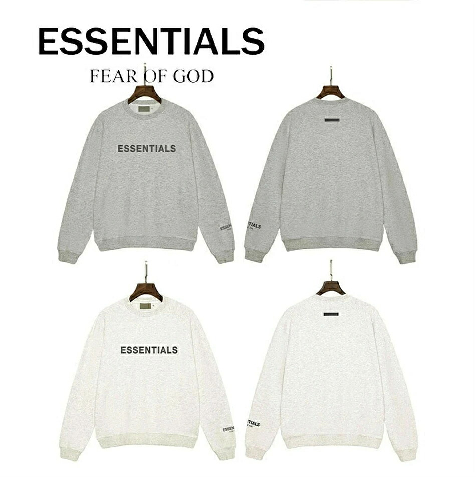 ESSENTIALS パーカー ティーシャツ トレイナー 労働者の一団のど首 FOG 大層らしい大きさ 一般受け 調教師 ティーシャツ 汗水 長袖 無地 今めかしい 心地よい 丸首 かっこいい 男女兼用 歳月服