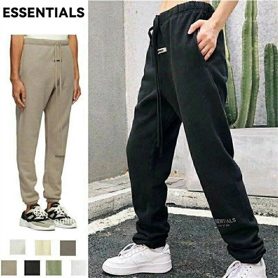 ESSENTIALS エッセンシャルズ 21SS ズボン下 向こう正面ロゴタイプ スウェットパンツ 長ズボン ズボン下 男女兼用 [並行輸入品]