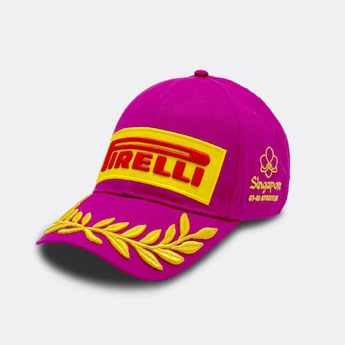 ★送料無料★Pirelli Podium Baseball Cap Singapore Pink ピレリ キャップ ベースボールキャップ シンガポール ピンク|SUN RISE BEACH