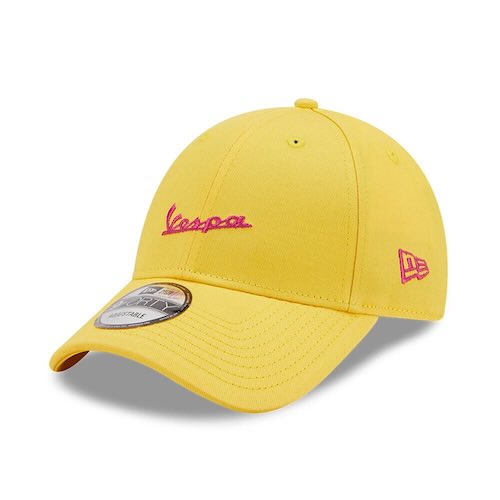 送料無料 Vespa Yellow Baseball Cap Hat NEW ERA ベスパ オートバイ スクーター キャップ 帽子 ニューエラ イエロー｜SUN RISE BEACH