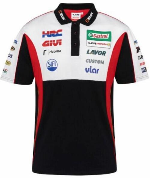 ★貨物輸送無料★LCR Honda Team Polo Shirt ホンダ 公式的 スポーツシャツ 半袖