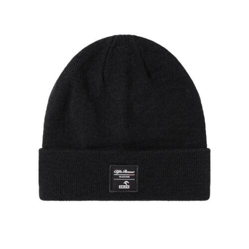 ★送料無料★Alfa Romeo Racing Orlen Black Team Beanie Cap アルファロメオ オフィシャル ニットキャップ ニット帽 ブラック｜SUN RISE BEACH
