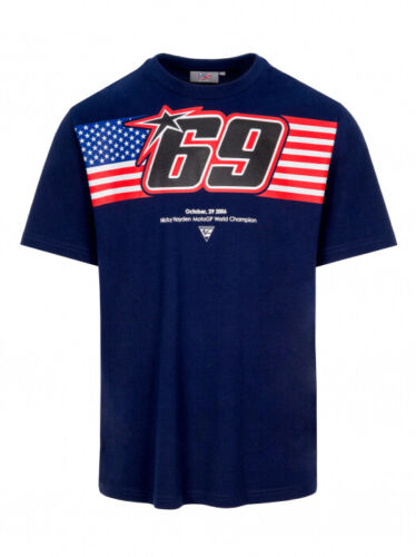 ★貨物輸送無料★Nicky Hayden Blue Flag T-shirt ニッキー ヘイデン 公式的 プルオーバー 半袖 米国海軍