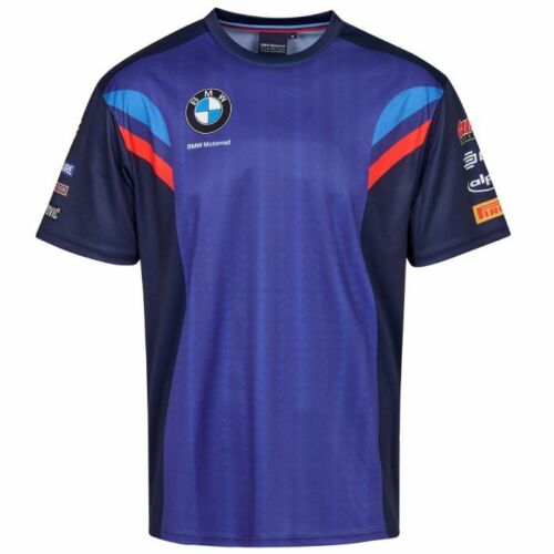 BMW Motorrad WSBK Tシャツ 半袖 ブルー Mサイズ Official BMW Motorrad WSBK All of Print T Shirt - 20BMW-SBK
