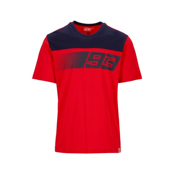 ★送料無料★Marc Marquez And Stripes T-Shirt マルク マルケス オフィシャル Tシャツ 半袖 レッド｜SUN RISE BEACH