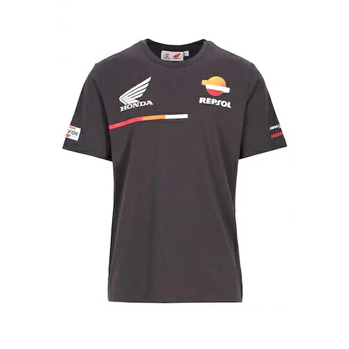 Repsol Honda Grey Official T-Shirt レプソル ホンダ 公式的 プルオーバー 半袖 薄墨色