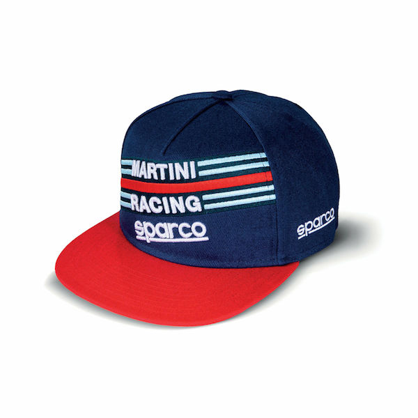 Sparco Martini Racing Lancia Flatbrim Cap マルティーニ キャップ 帽子 ベースボールキャップ ネイビー|SUN RISE BEACH
