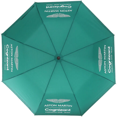 消費税無し 送料無料 Aston Martin F1 Team Foldable Umbrella アストンマーティン オフィシャル アンブレラ 傘 グリーン 22 Fucoa Cl