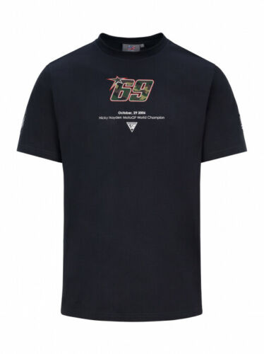 ★貨物輸送無料★Nicky Hayden 69 T-Shirt ニッキー ヘイデン 公式的 プルオーバー 半袖 黒いこと