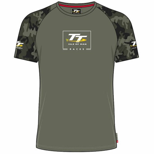 ★貨物輸送無料★Isle of Man TT Races Army T-shirt マン島 TT スピード競技 公式的 プルオーバー 半袖