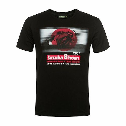 ★貨物輸送無料★Valentino Rossi VR46 Classic Suzuka 8 hour T-Shirt ヴァレンティノ ロッシ スズカ 鈴鹿 プルオーバー 半袖 黒いこと
