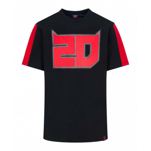 ★貨物輸送無料★Fabio Quartararo Black #20 T-Shirt Yamaha SRT ファビオ・クアルタラロ メッシュ旗がしら 公式的 プルオーバー 半袖 黒いこと