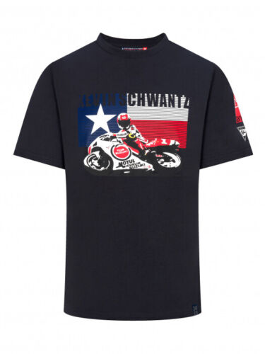 ★貨物輸送無料★Kevin Schwantz Official T-Shirt 船室 シュワンツ 公式的 プルオーバー 半袖 黒いこと