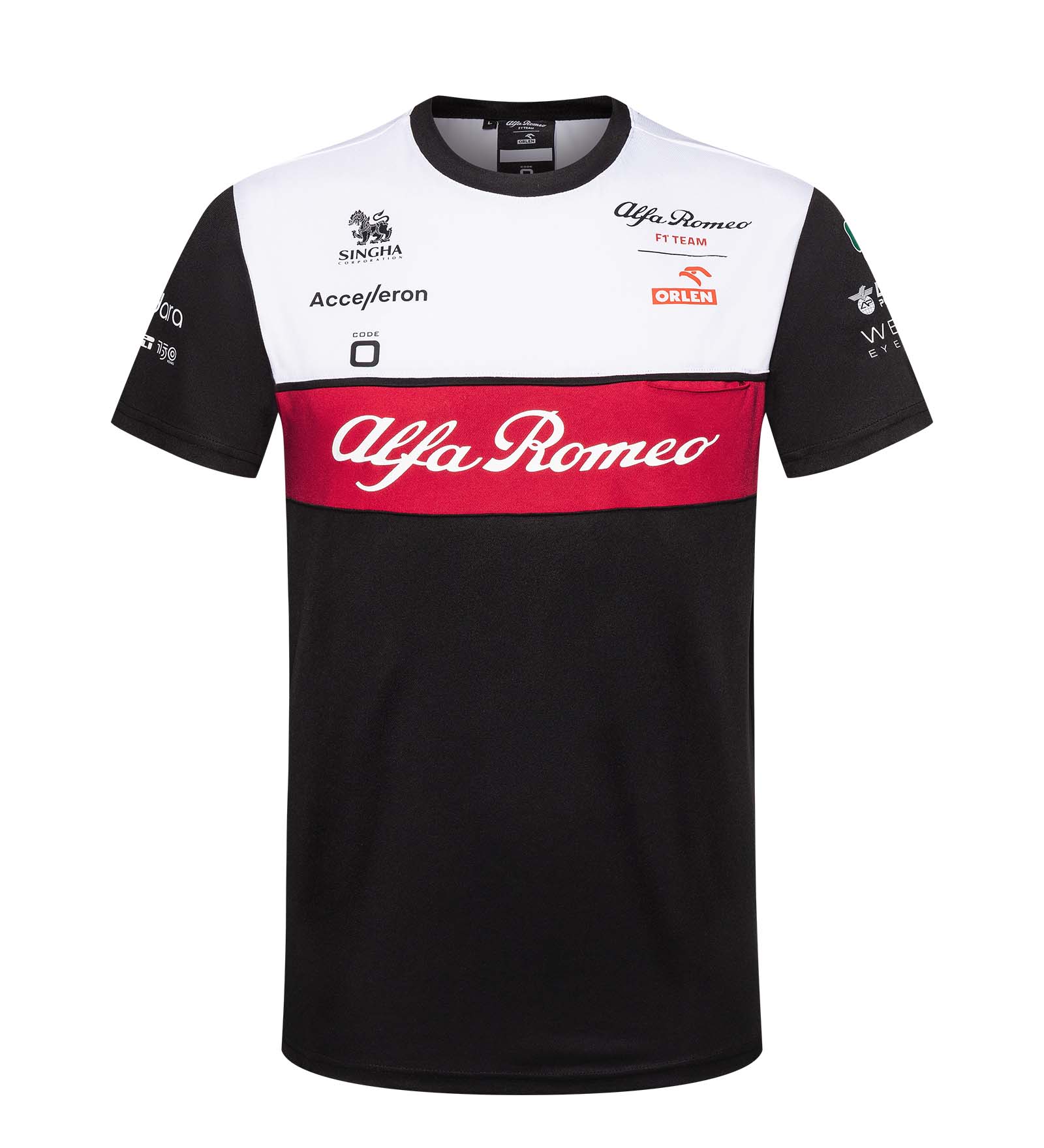 ★貨物輸送無料★Alfa Romeo Racing Orlen F1 Team T-Shirt アルファロメオ プルオーバー 半袖 黒いこと