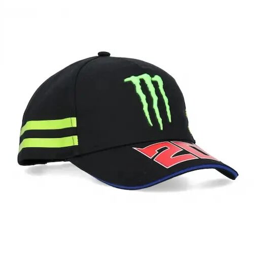 ★貨物輸送無料★Fabio Quartararo 20 Monster Stripe Baseball Cap ファビオ・クアルタラロ 異類異形 公式的 旗がしら 鳥打ち帽 黒いこと