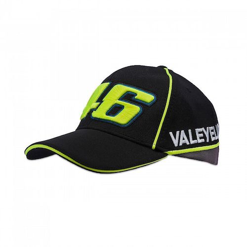 ★送料無料★Valentino Rossi VR46 VALEYELLOW Cap バレンティーノ ロッシ オフィシャル キャップ 帽子 ブラック|SUN RISE BEACH