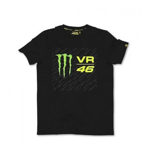 Valentino Rossi VR46 Monster T-Shirt バレンティーノ ロッシ 変わり種 ティーシャツ 半袖 黒いこと Tシャツ・カットソー-トップス-メンズファッション
