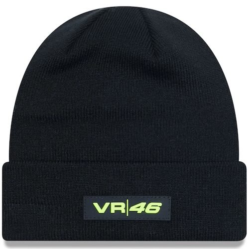 ★送料無料★Valentino Rossi VR46 Black Beanie バレンティーノ ロッシ オフィシャル ビーニ ニット帽 ニットキャップ ブラック|SUN RISE BEACH