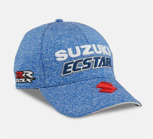 【楽天市場】送料無料 SUZUKI ECSTAR GSX-RR MOTOGP TEAM CAP スズキ ベースボール キャップ 帽子 ブルー ...