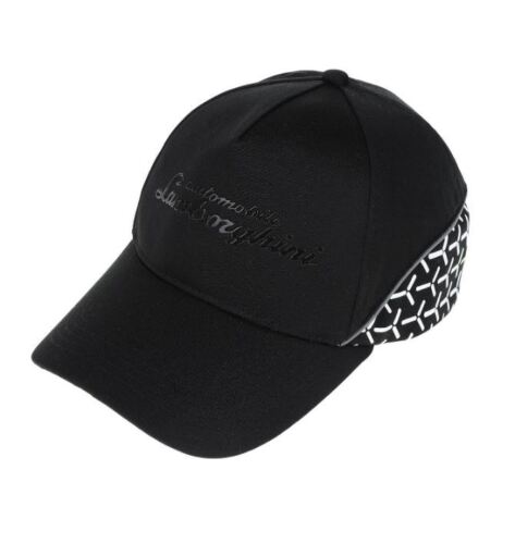 ★送料無料★Lamborghini Luxury Baseball Cap ランボルギーニ オフィシャル ベースボール キャップ 帽子 ブラック|SUN RISE BEACH