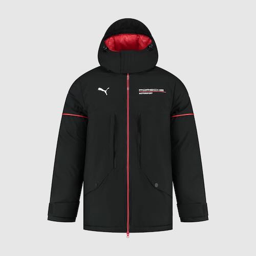 ★送料無料★Porsche Motorsport Le Mans Padded Winter Jacket ポルシェ オフィシャル ダウンジャケット ジャケット アウター ブラック|SUN RISE BEACH