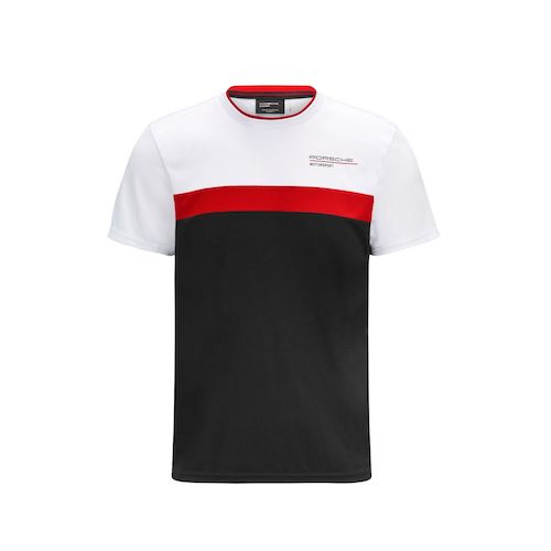 ★貨物輸送無料★Porsche Motorsport Colour Block T-Shirt ポルシェ プルオーバー 半袖 黒いこと