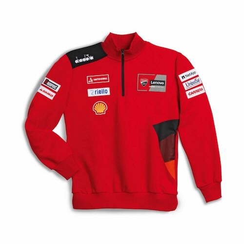 Ducati Motor Lenovo Team Sweatshirt ドゥカティ レノボ スウェット トレーナー 長袖 レッド｜SUN RISE BEACH