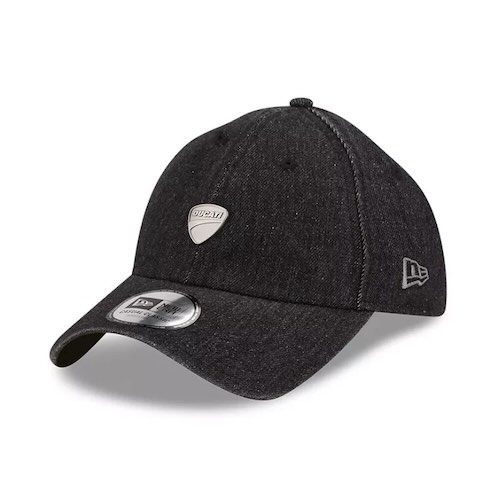Ducati Denim Pin Badge Baseball Cap ドゥカティ 野球旗がしら 鳥打ち帽 ジーンズ 黒いこと