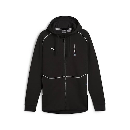 BMW M Motorsport Hoody ジップアップ パーカー 長袖 ブラック｜SUN RISE BEACH