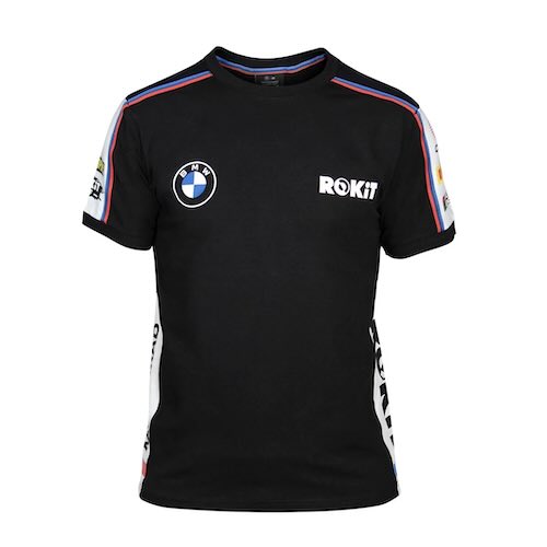 BMW Motorrad ROKIT WSBK SMR Team T-shirt Tシャツ 半袖 ブラック|SUN RISE BEACH