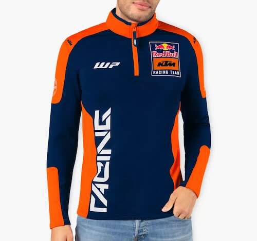 ★送料無料★RED BULL KTM RACING Team Half Zip Team Sweater レッドブルー オフィシャル ハーフジップ スウェット 長袖 ネイビー|SUN RISE BEACH