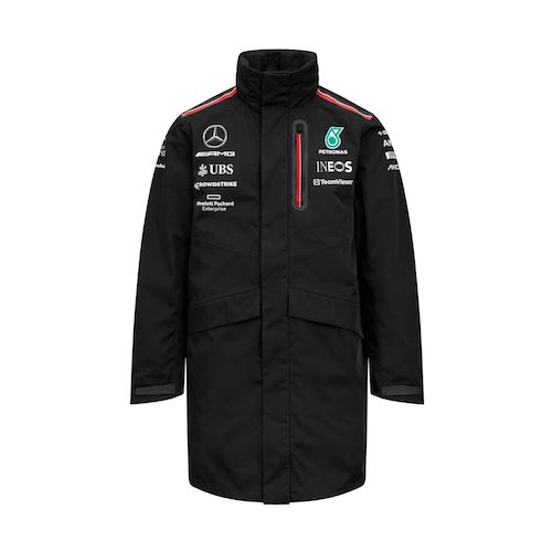 メルセデス F1コーチジャケット Mercedes-AMG メンズジャケット ブラック Mサイズ メルセデス F1