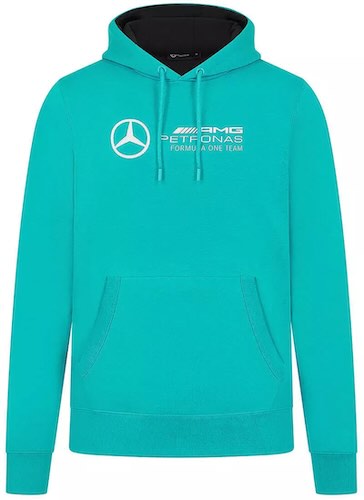 送料無料 Mercedes AMG Petronas Logo Hoody ベンツ ロゴ プルオーバー パーカー グリーン|SUN RISE BEACH