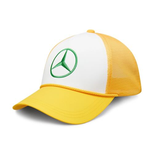Mercedes AMG Petronas Silverstone GP Baseball Cap ベンツ ペトロナス メッシュキャップ 帽子 イエロー 2024｜SUN RISE BEACH