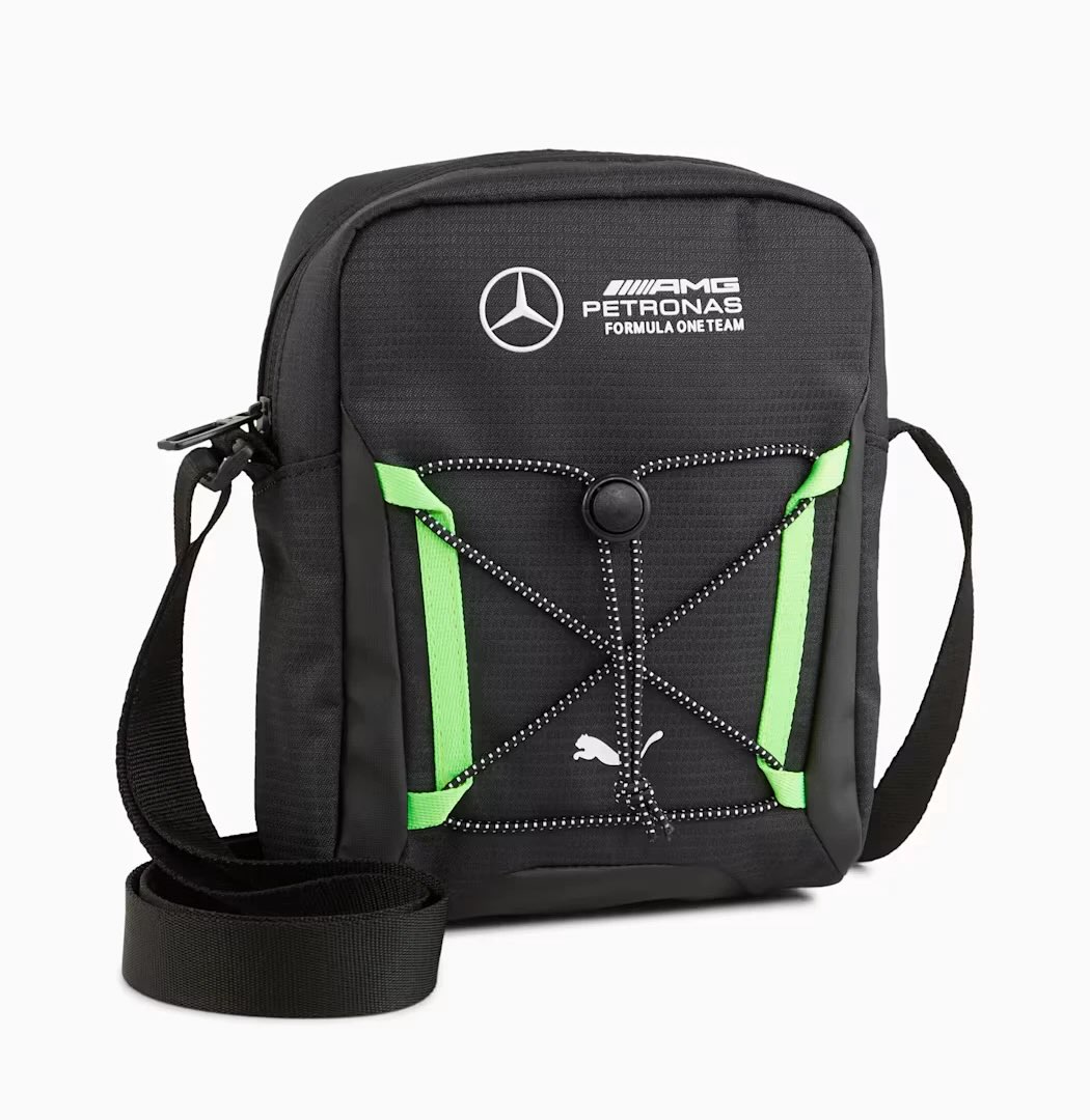 送料無料 Mercedes-AMG Petronas Portable Bag ベンツ ペトロナス ショルダーバッグ ポータブルバッグ ブラック