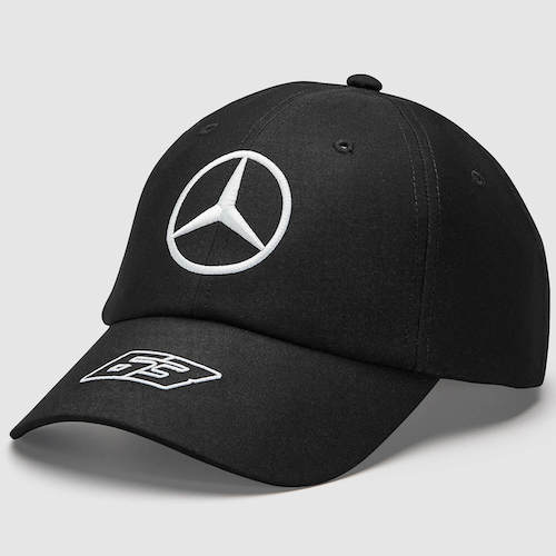 ★送料無料★Mercedes AMG F1 2023 George Russell Baseball Cap ベンツ ジョージ・ラッセル キャップ 帽子 ブラック｜SUN RISE BEACH