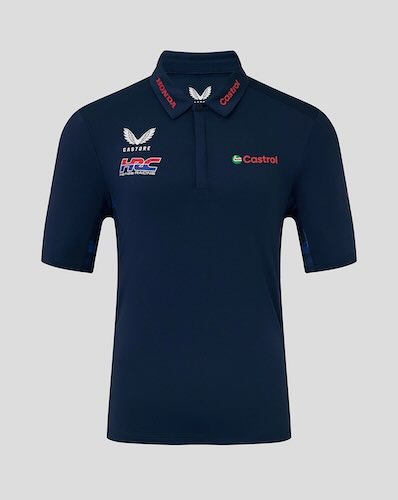 ★送料無料★Honda Racing HRC MotoGP Polo Shirt ホンダ オフィシャル ポロシャツ ネイビー 半袖|SUN RISE BEACH