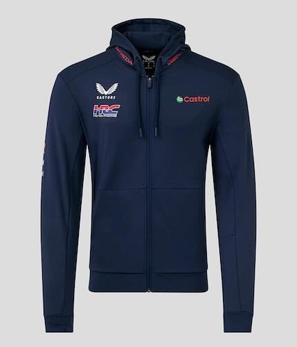 ★貨物輸送無料★HRC Honda Racing Castrol Hoody ホンダ カストロール網 公式的 ジップアップ パーカー 長袖 米国海軍