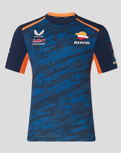 ★送料無料★Honda Racing HRC Team Trainer T-Shirt ホンダ オフィシャル Tシャツ ネイビー 半袖｜SUN RISE BEACH