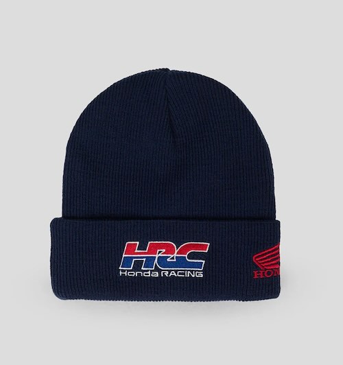 ★送料無料★Honda Racing HRC Beanie ホンダ レーシング ニット帽 ニットキャップ 帽子 ネイビー|SUN RISE BEACH