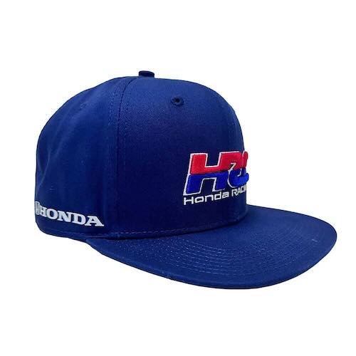 ★送料無料★HRC Honda Racing Flatbrim ホンダ ベースボール キャップ 帽子 ネイビー｜SUN RISE BEACH