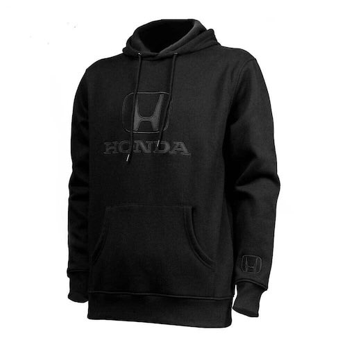 ★送料無料★Honda Black Stealth Pullover Hoody ホンダ プルオーバー パーカー フーディ ブラック|SUN RISE BEACH