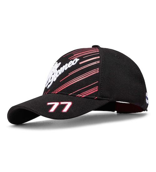 ★送料無料★Alfa Romeo Racing Valttrie Bottas Driver Baseball Cap アルファロメオ バルテリ ボッタス ベースボール キャップ 帽子 ブラック｜SUN RISE BEACH