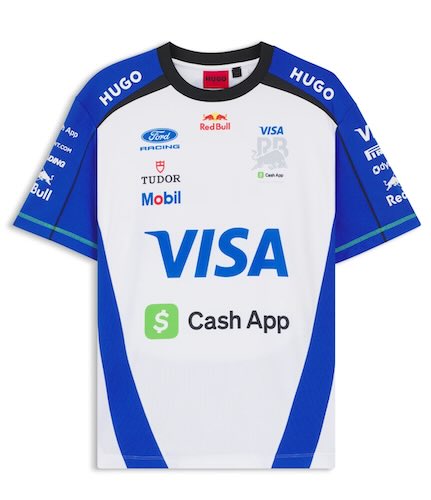 ★送料無料★Red Bull Racing Visa Cash App HUGO Teamwear T-Shirt レッドブルー オフィシャル Tシャツ ホワイト 半袖｜SUN RISE BEACH