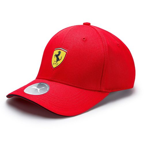送料無料 Ferrari Classic Baseball Cap Red フェラーリ ベースボール キャップ 帽子 レッド｜SUN RISE BEACH