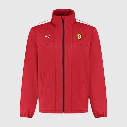 貨物輸送無料 Scuderia Ferrari Softshell Jacket フェラーリ ホンブルグ帽外殻 上衣 アウター 赤いこと