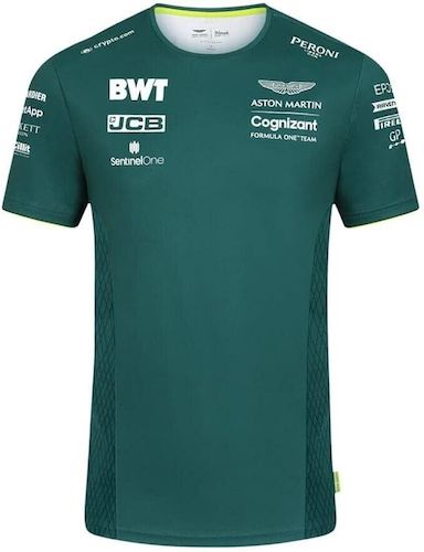 ★貨物輸送無料★ Aston Martin Cognizant アストンマーティン 公式的 プルオーバー 半袖 緑であること